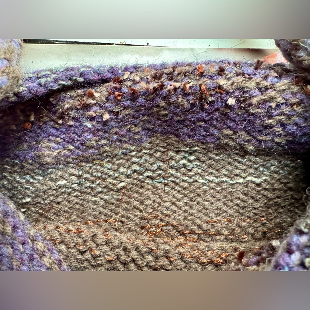 Hand Crafted Vibrant Felted Knit Shoulder Bag - Picture 11 of 11